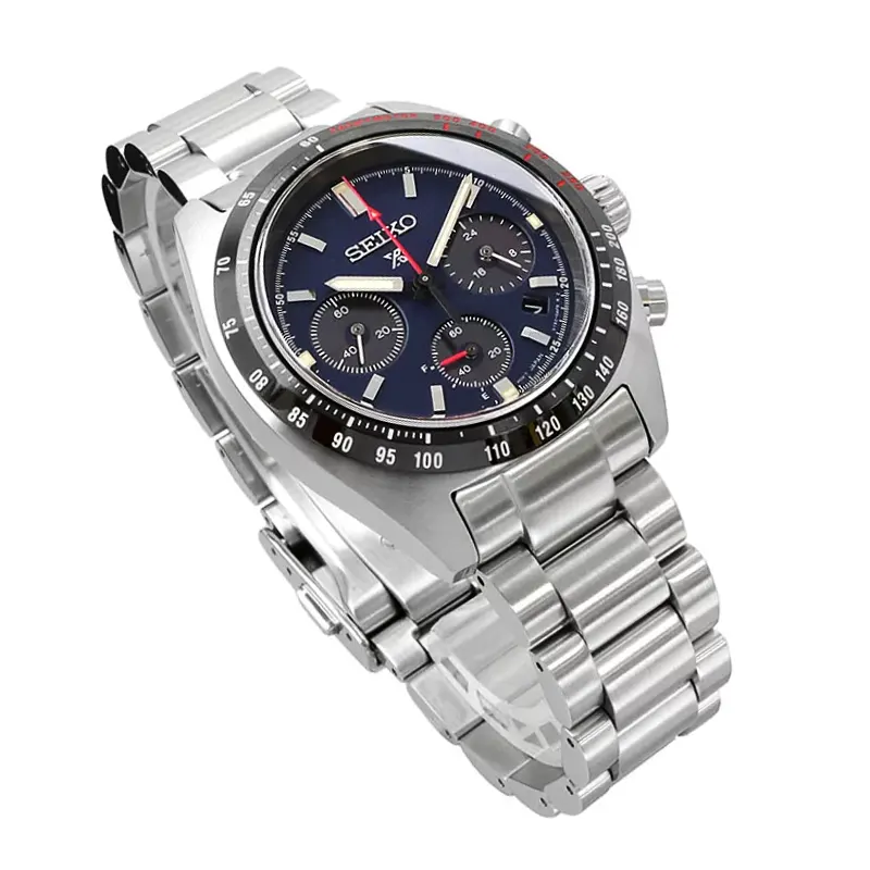 Seiko Prospex Speedtimer Solar Blue Dial Men’s Watch- SSC815P1